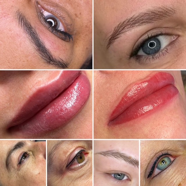 Permanent Make-up Ergebnisse: Augenbrauen, Lippen und Eyeliner, Kosmetikinstitut im Lehel München